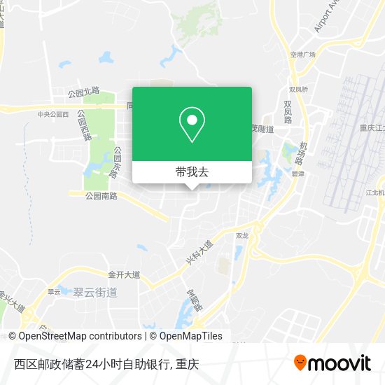 西区邮政储蓄24小时自助银行地图