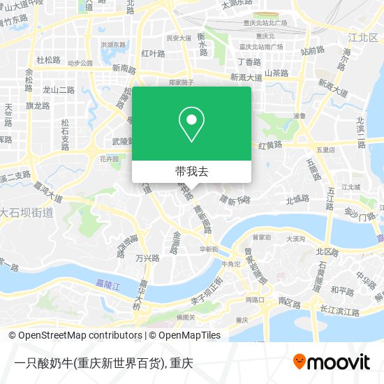 一只酸奶牛(重庆新世界百货)地图