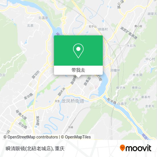 瞬清眼镜(北碚老城店)地图