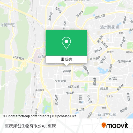 重庆海创生物有限公司地图