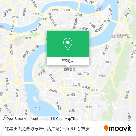 红星美凯龙全球家居生活广场(上海城店)地图