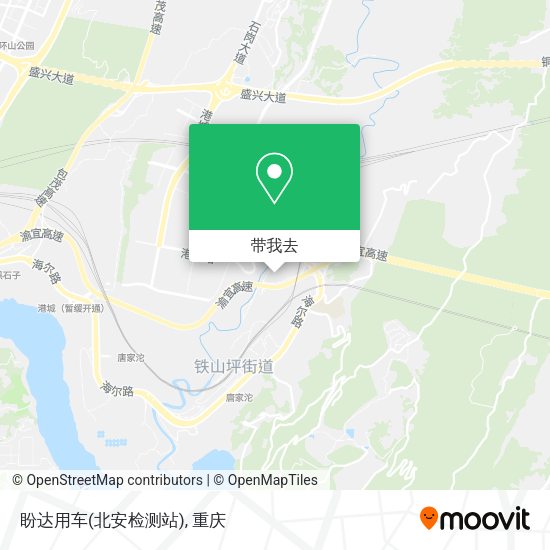 盼达用车(北安检测站)地图