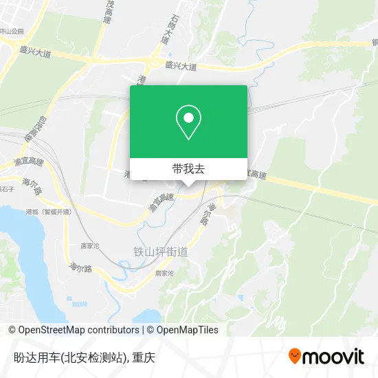 盼达用车(北安检测站)地图
