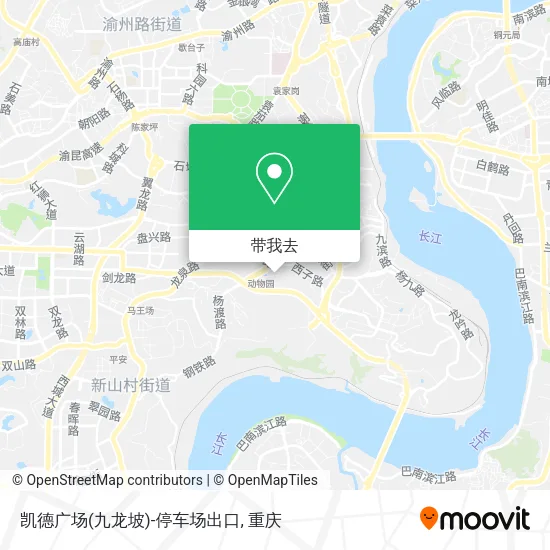 凯德广场(九龙坡)-停车场出口地图