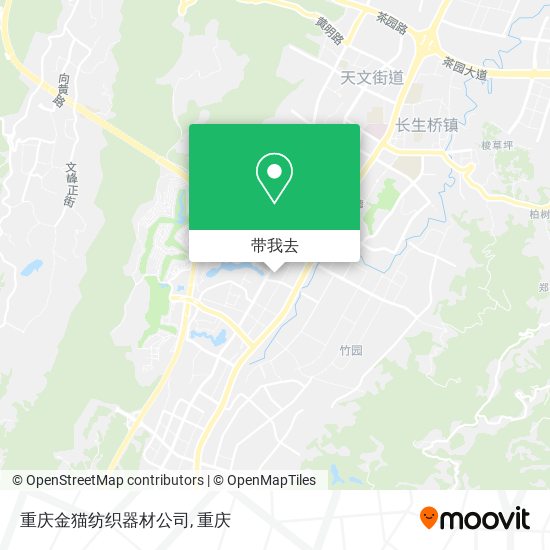 重庆金猫纺织器材公司地图