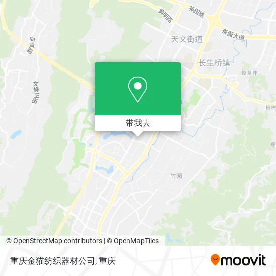 重庆金猫纺织器材公司地图