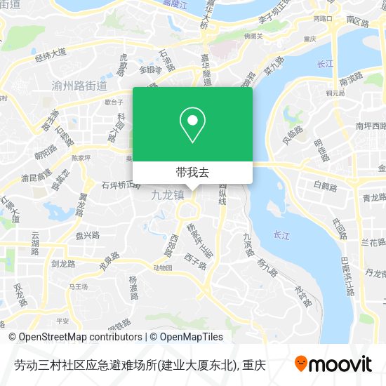 劳动三村社区应急避难场所(建业大厦东北)地图