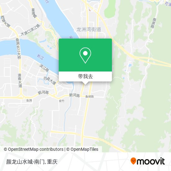 颜龙山水城-南门地图