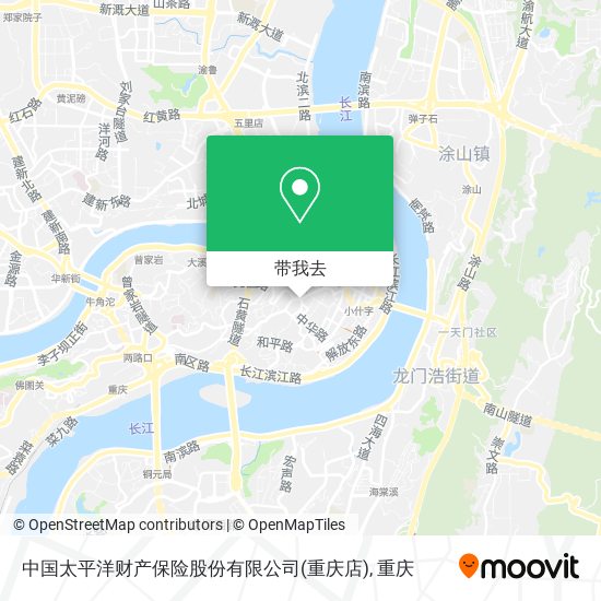 中国太平洋财产保险股份有限公司(重庆店)地图