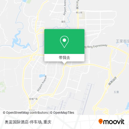 奥蓝国际酒店-停车场地图