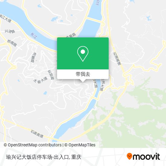 瑜兴记大饭店停车场-出入口地图