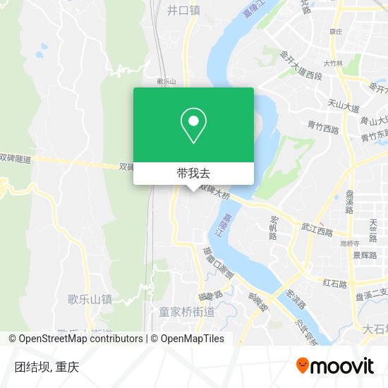 团结坝地图