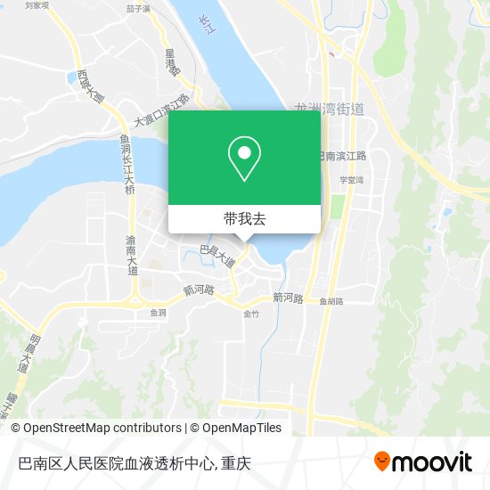巴南区人民医院血液透析中心地图