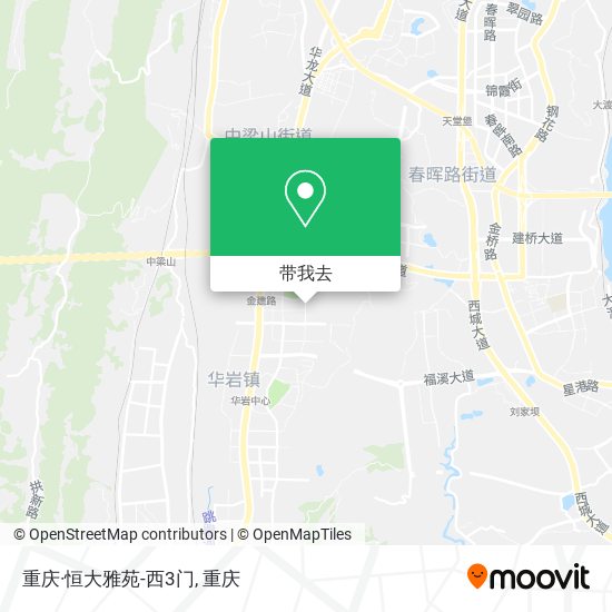 重庆·恒大雅苑-西3门地图