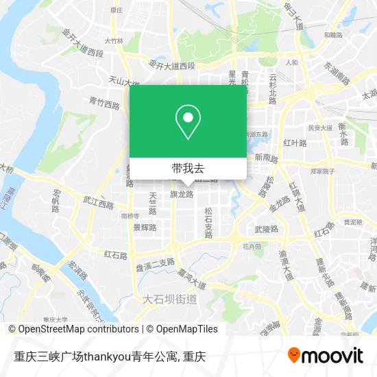 重庆三峡广场thankyou青年公寓地图