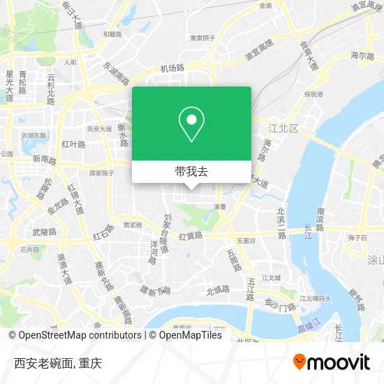 西安老碗面地图