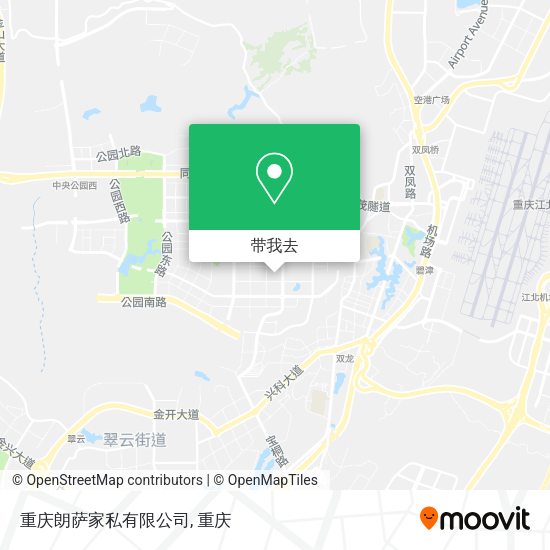 重庆朗萨家私有限公司地图