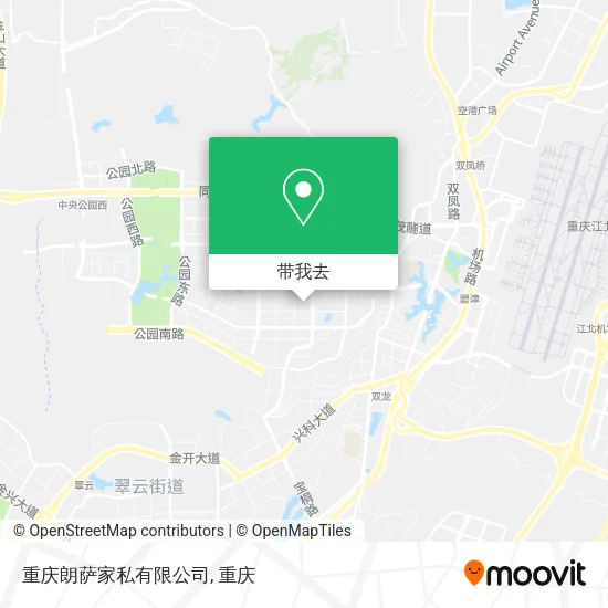 重庆朗萨家私有限公司地图
