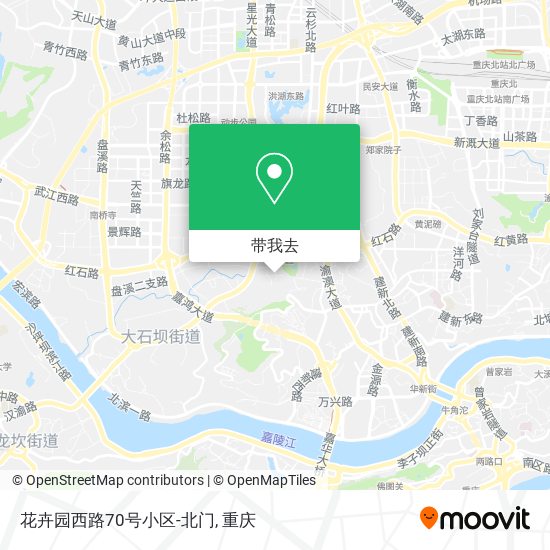 花卉园西路70号小区-北门地图