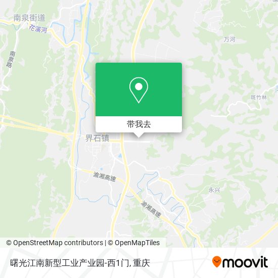 曙光江南新型工业产业园-西1门地图