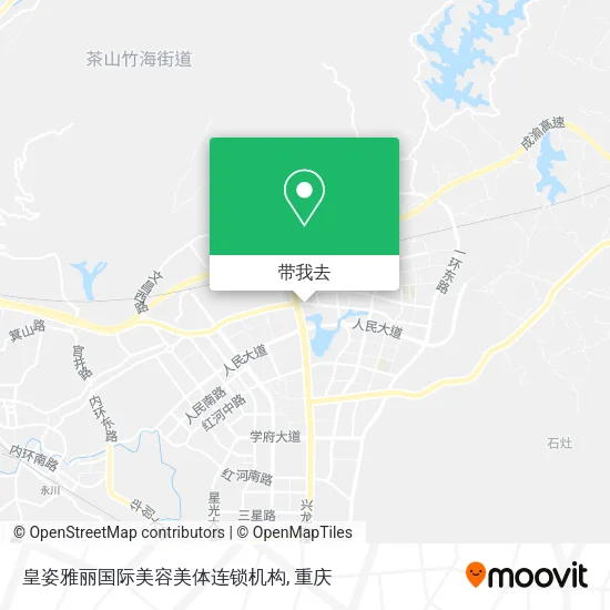 皇姿雅丽国际美容美体连锁机构地图