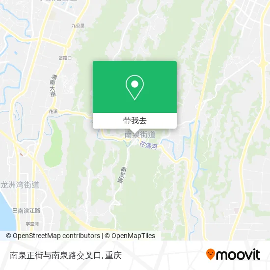 南泉正街与南泉路交叉口地图