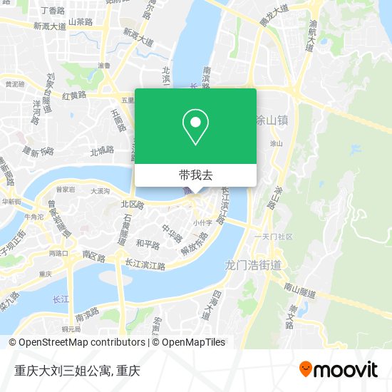 重庆大刘三姐公寓地图