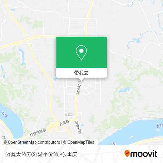 万鑫大药房(刘游平价药店)地图