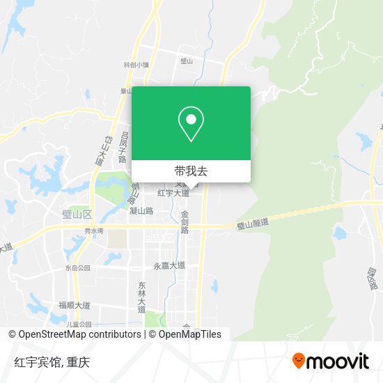 红宇宾馆地图