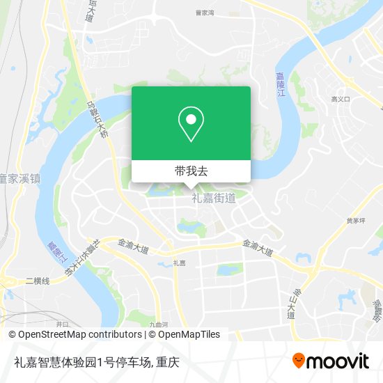 礼嘉智慧体验园1号停车场地图