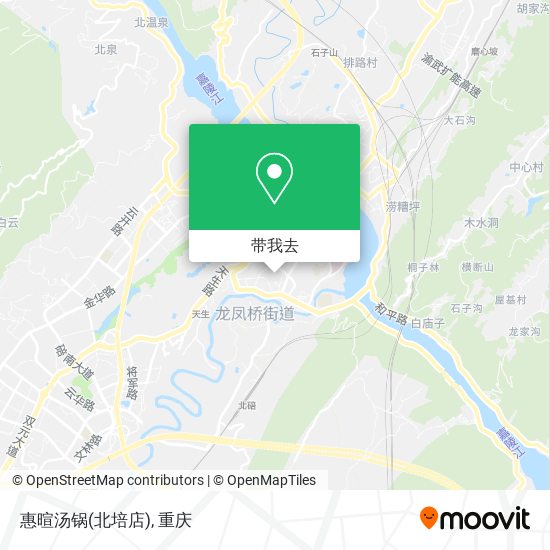 惠暄汤锅(北培店)地图