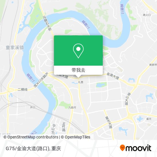 G75/金渝大道(路口)地图