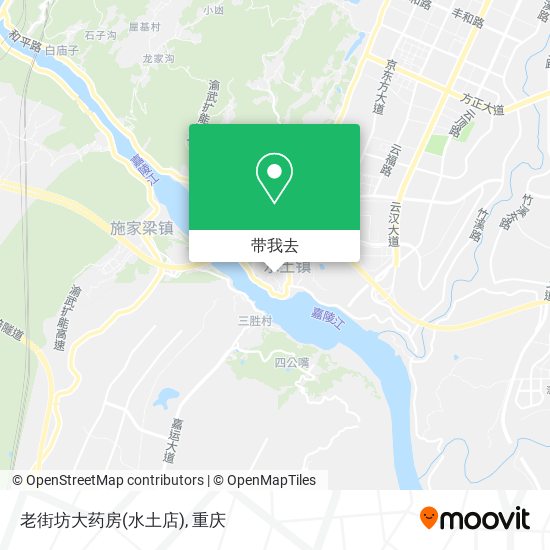 老街坊大药房(水土店)地图