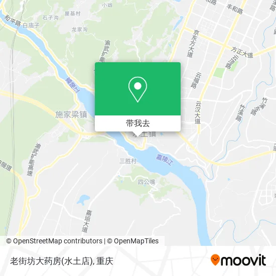 老街坊大药房(水土店)地图
