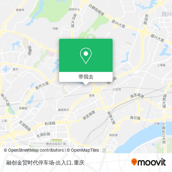 融创金贸时代停车场-出入口地图
