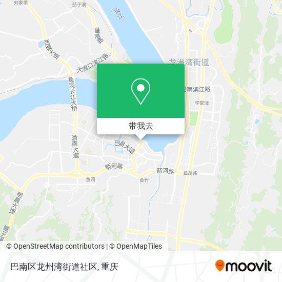 巴南区龙州湾街道社区地图