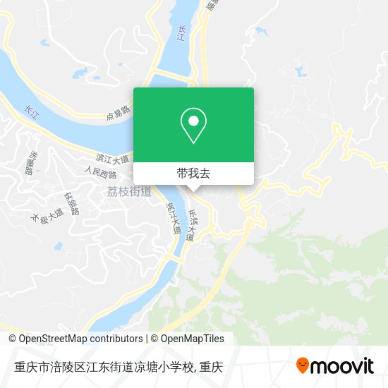 重庆市涪陵区江东街道凉塘小学校地图