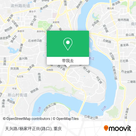 天兴路/杨家坪正街(路口)地图
