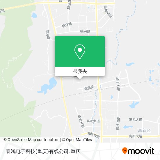 春鸿电子科技(重庆)有线公司地图