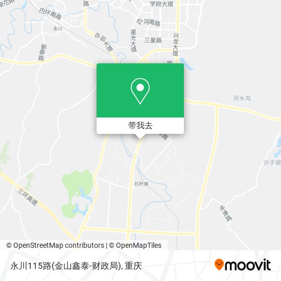 永川115路(金山鑫泰-财政局)地图