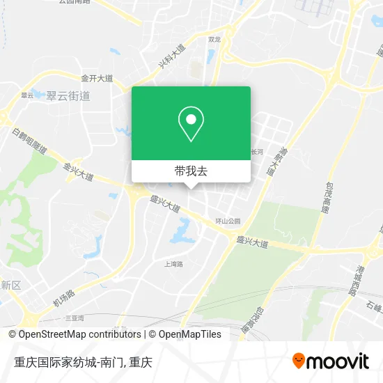 重庆国际家纺城-南门地图