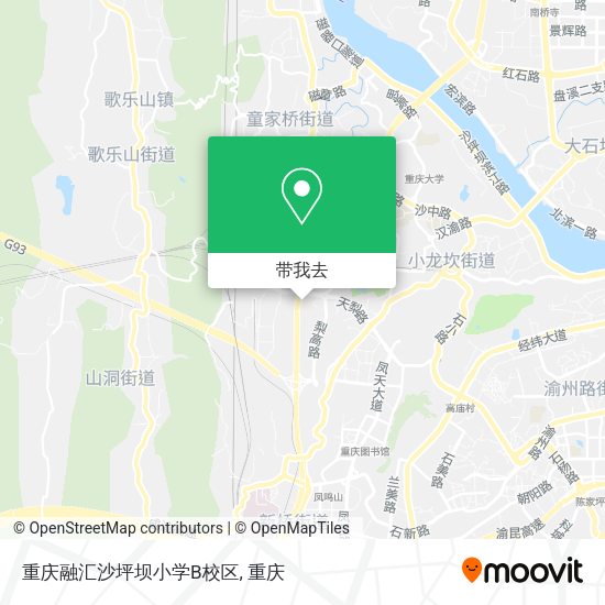 重庆融汇沙坪坝小学B校区地图