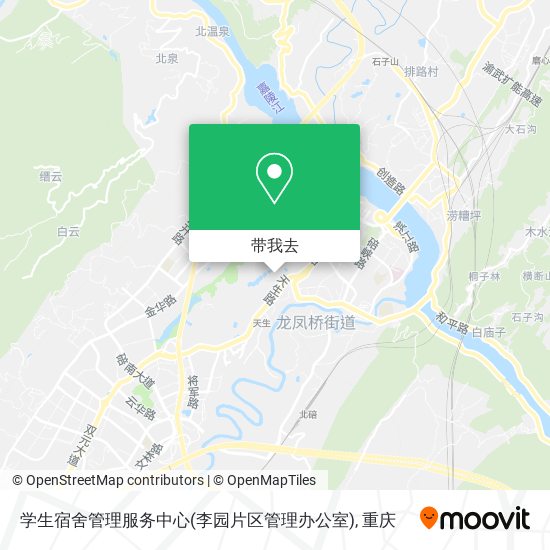 学生宿舍管理服务中心(李园片区管理办公室)地图