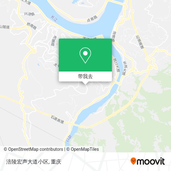 涪陵宏声大道小区地图