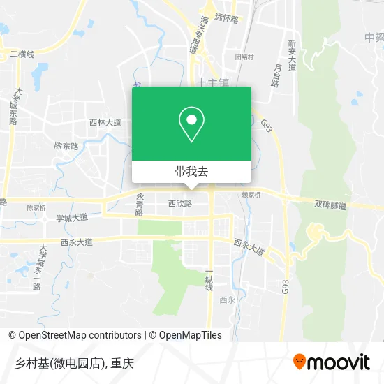 乡村基(微电园店)地图