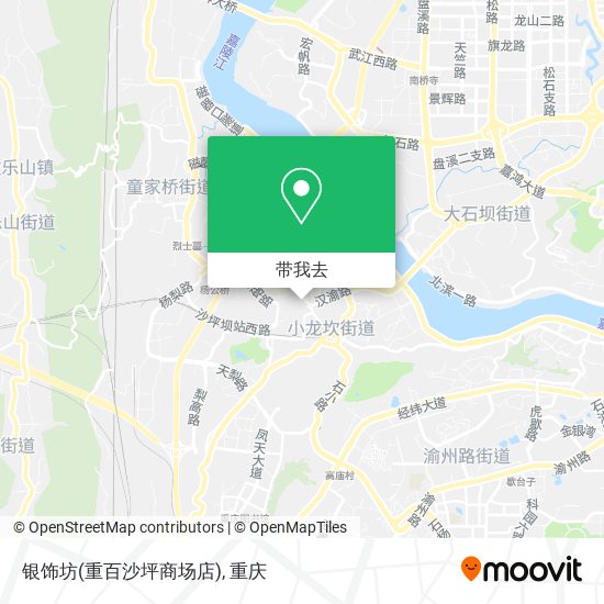 银饰坊(重百沙坪商场店)地图