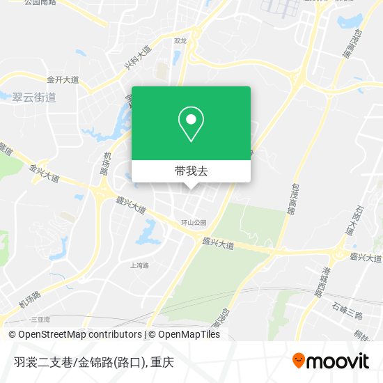羽裳二支巷/金锦路(路口)地图