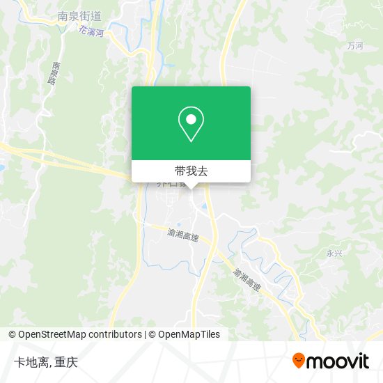 卡地离地图