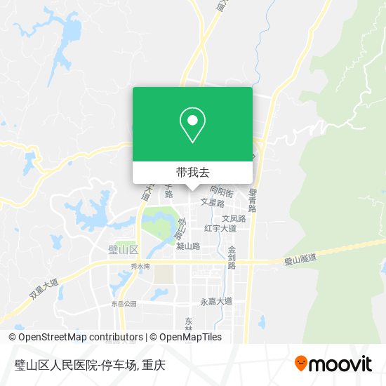 璧山区人民医院-停车场地图