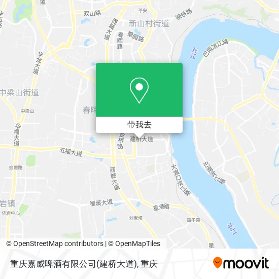 重庆嘉威啤酒有限公司(建桥大道)地图